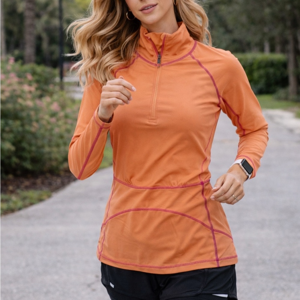 Athleta Quarter Athletic Zip Pullover Jacket Size… - image 1